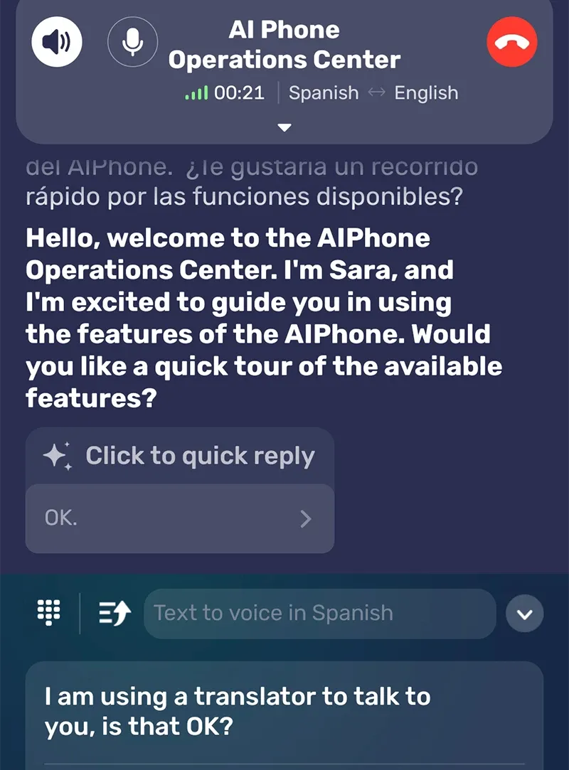 Callide AI conversation translation